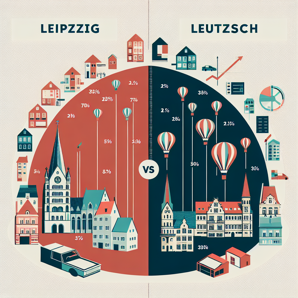Mietspiegel Leipzig Leutzsch vs. Leipziger Durchschnittsentwicklung